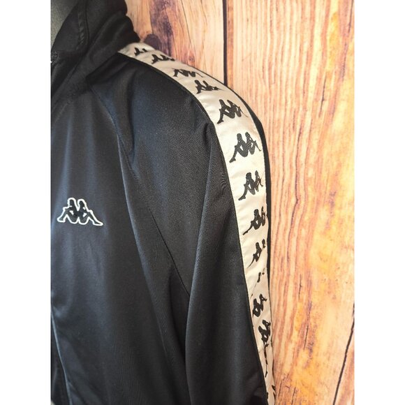Kappa Mens Small Black Polyester Track Jacket With Logo & Full Zip - Picture 6 of 8